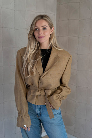 Belted blazer - Cedes (M-XL)