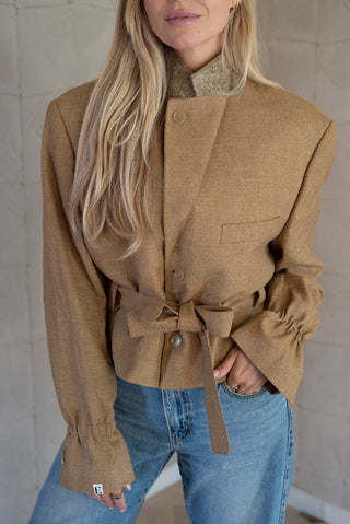 Belted blazer - Cedes (M-XL)